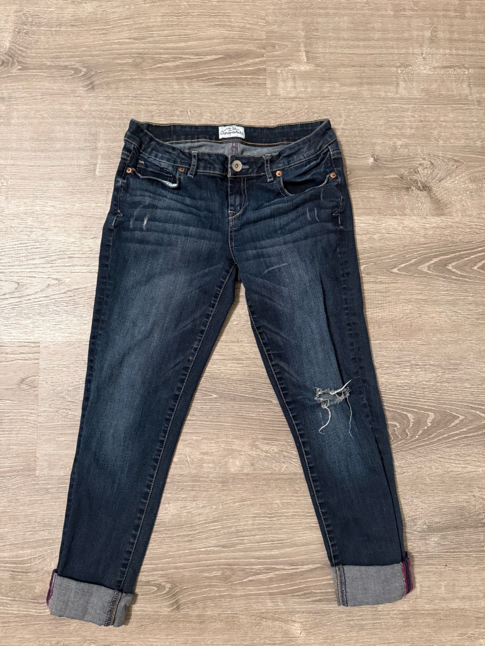 Aeropostale Men's Dark Indigo Skinny Jeans